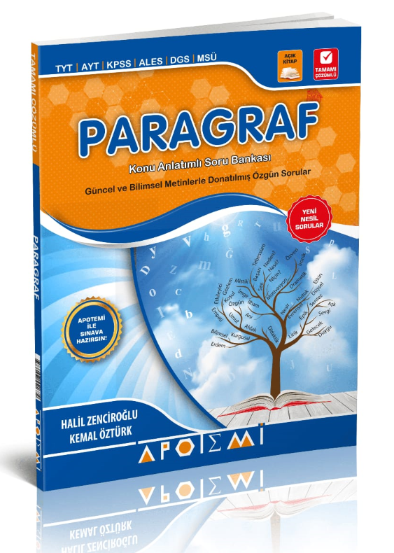 Apotemi Yayınları Tyt Ayt Paragraf Konu Anlatımlı Soru Bankası 2026