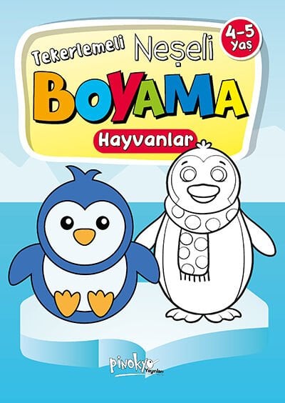 Pinokyo Yayınları Neşeli Boyama Hayvanlar 4-5 Yaş