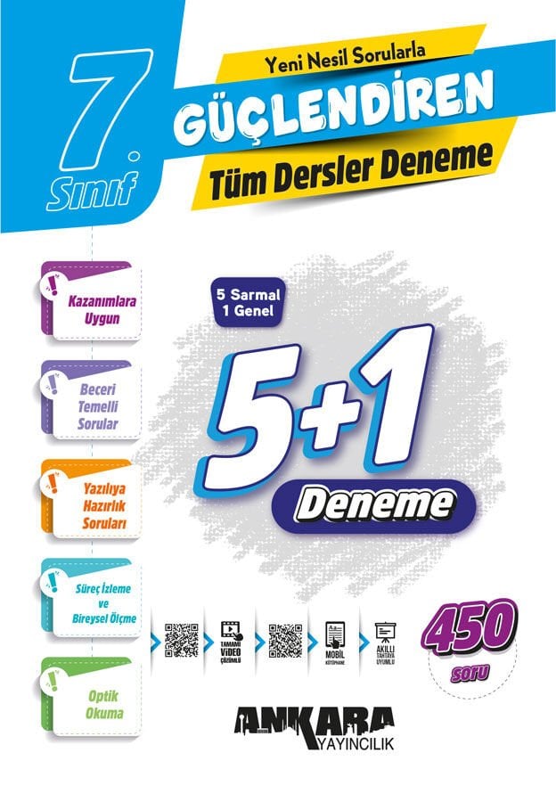 Ankara Yayıncılık 7. Sınıf Tüm Dersler Güçlendiren Denemeleri 2026