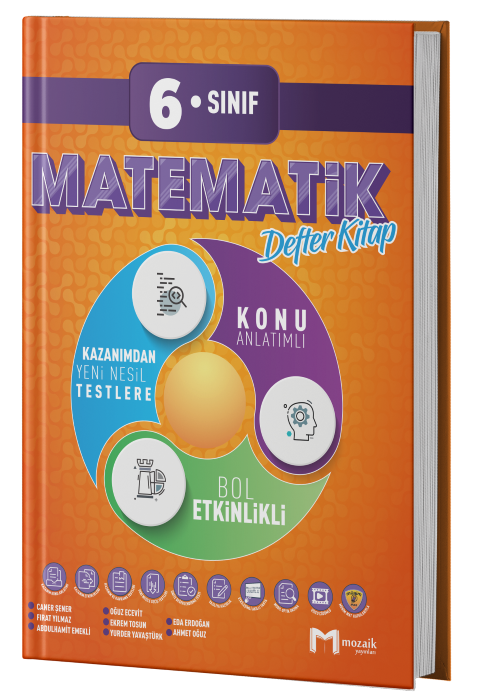 Mozaik Yayınları 6.Sınıf Matematik Defter Kitap