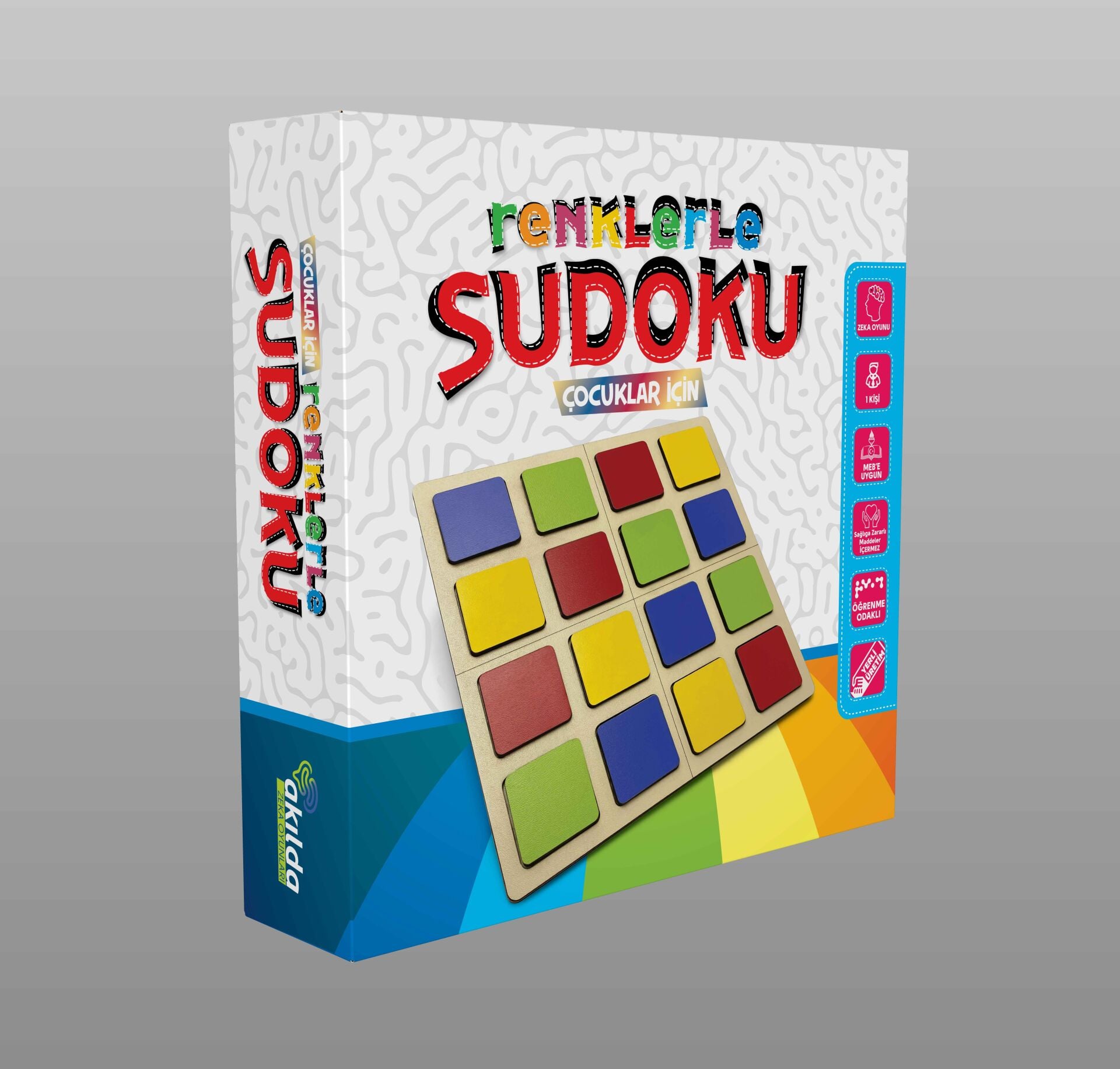Aklımda Zeka Oyunları Renklerle Sudoku Ahşap