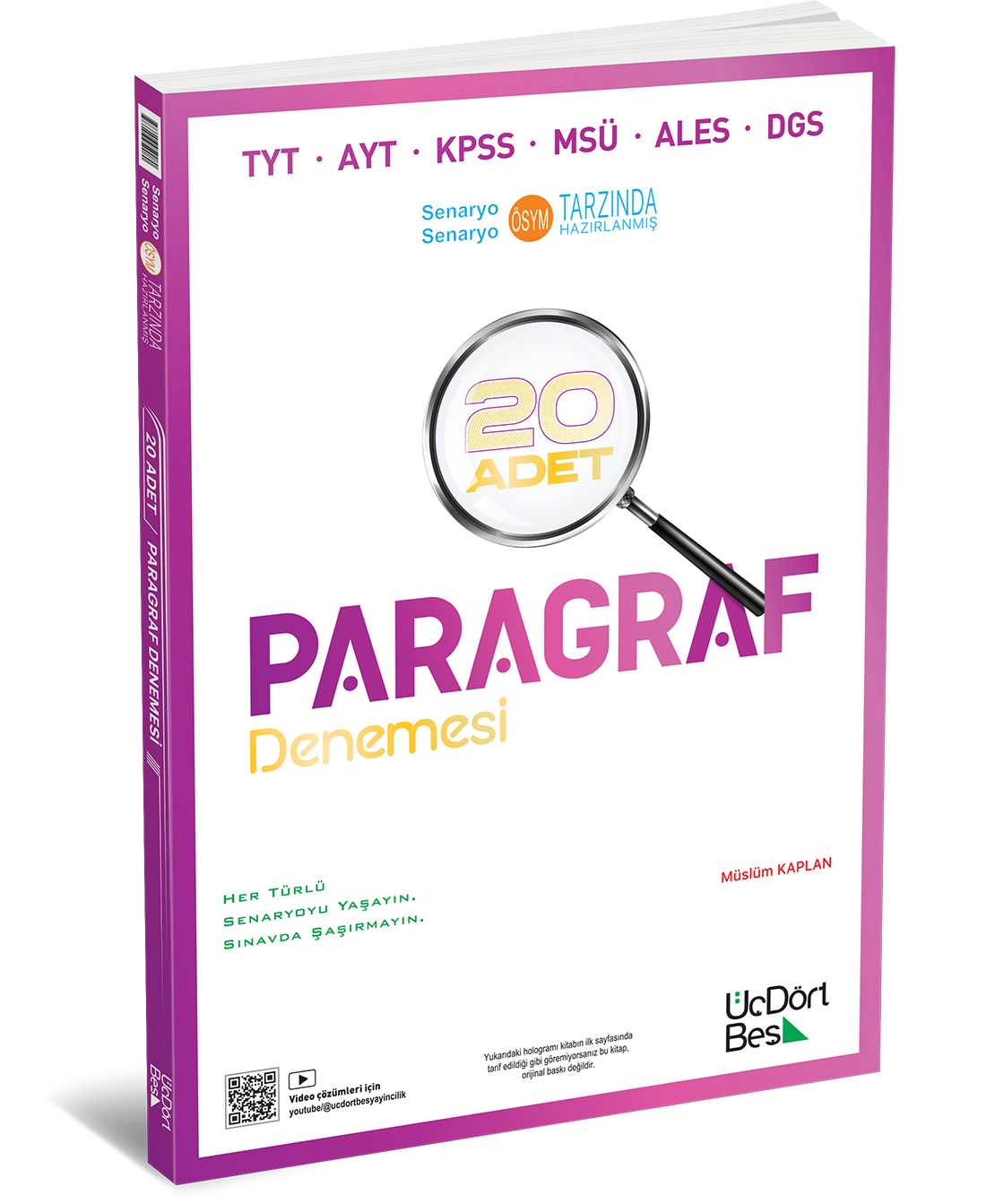 2027 Üç Dört Beş Yayıncılık Tyt Ales Msü Kpss 20 Li Paragraf Deneme