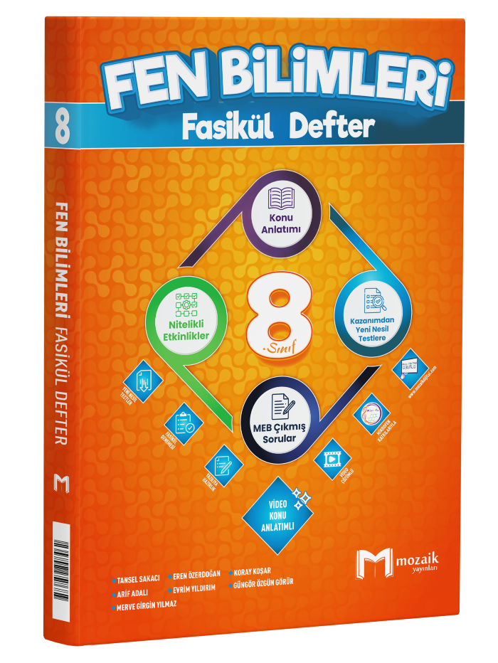 2027 Mozaik Yayınları 8.Sınıf Fen Bilimleri Fasikül Defter