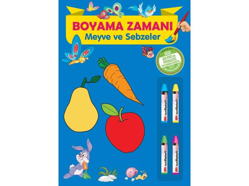 Parıltı Yayıncılık Boyama Zamanı Meyve Sebzeler Kalemli