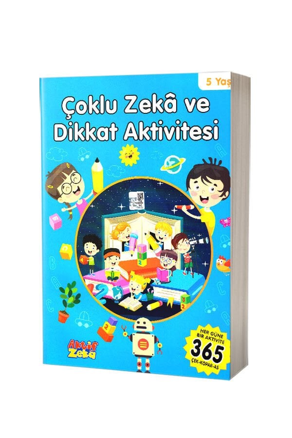 Çoklu Zeka Ve Dikkat Aktivitesi 5 Yaş - Mavi Kitap