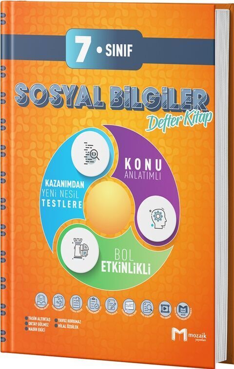 2026 Mozaik Yayınları 7.Sınıf Sosyal Bilgiler Defter Kitap