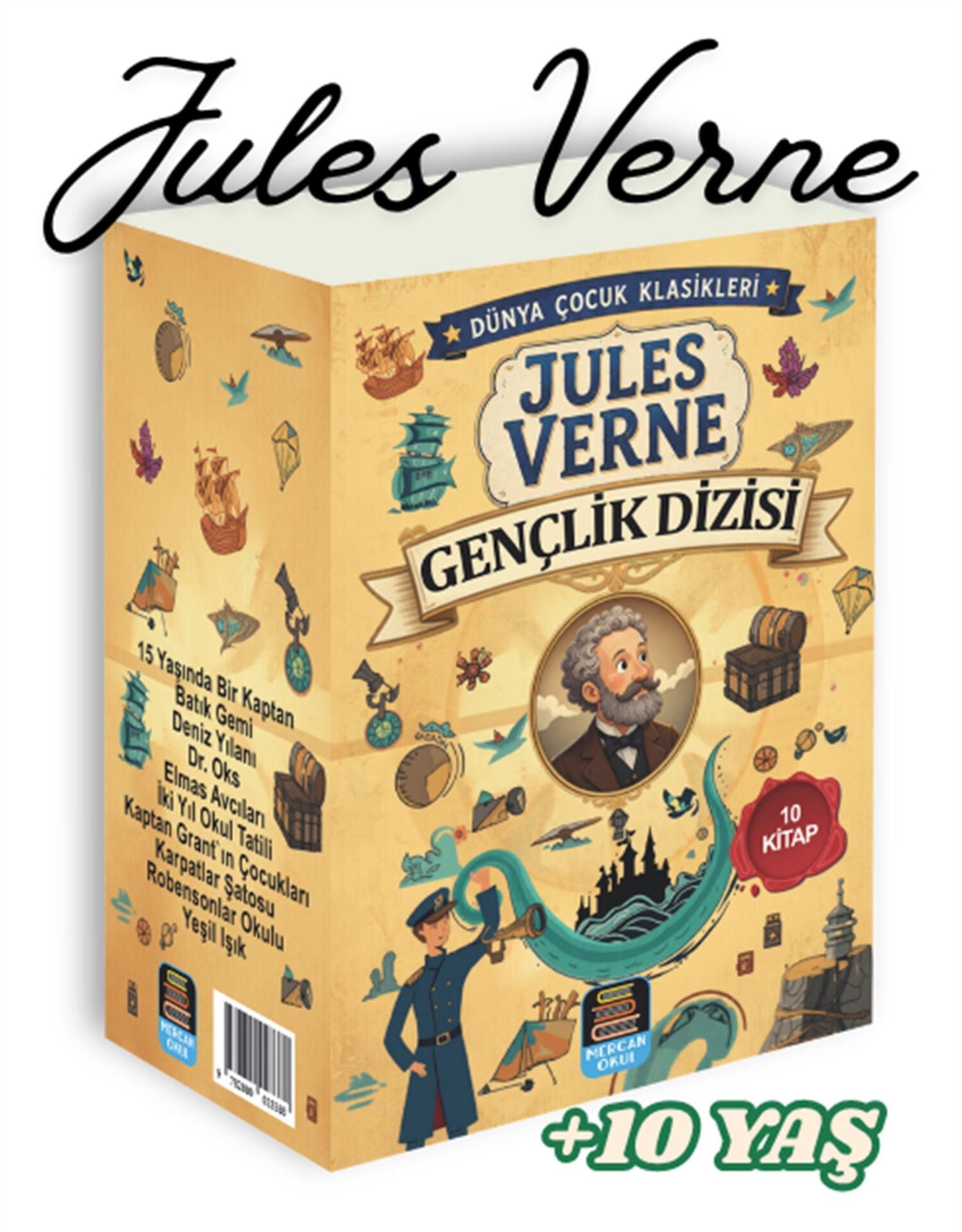 Mercan Okul Yayınları Jules Verne Gençlik Dizisi (10 Kitap) +10 Yaş