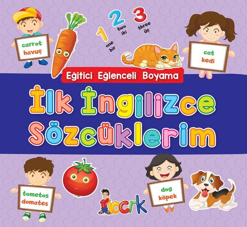 Bıcırık Yayınları Eğitici Eğlenceli Boyama_İlk İngilizce Sözcüklerim