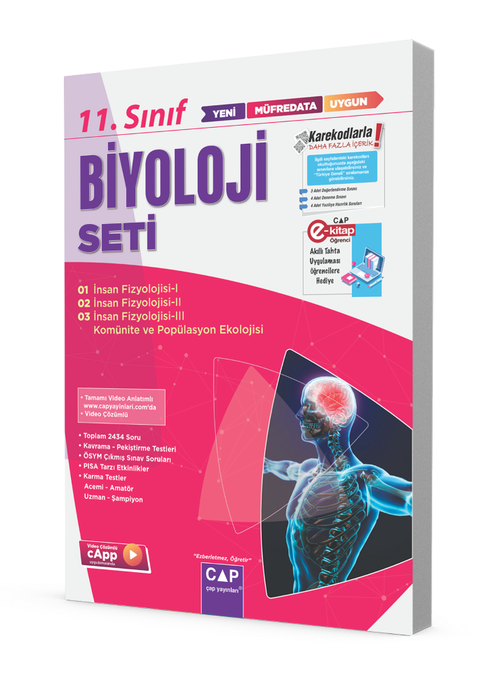 Çap Yayınları 11.Sınıf Biyoloji Fasikül Seti