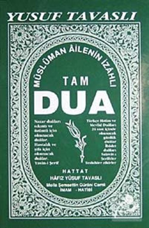 Tavaslı Yayınları Tam Dua Kitabı (Kod: B26) Ciltli