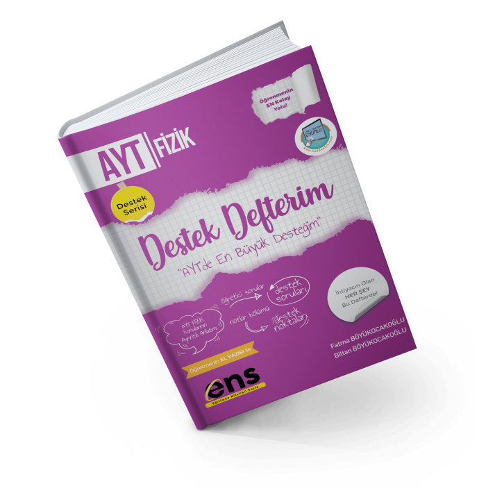 Ens Destek Yayınları Ayt Fizik Destek Defterim