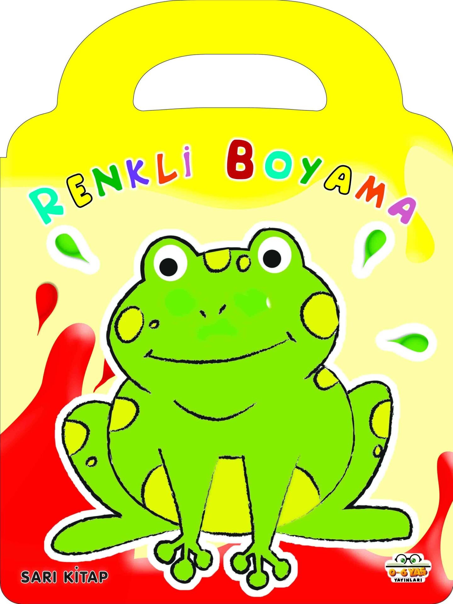 0-6 Yaş Yayınları Renkli Boyama Sarı Kitap