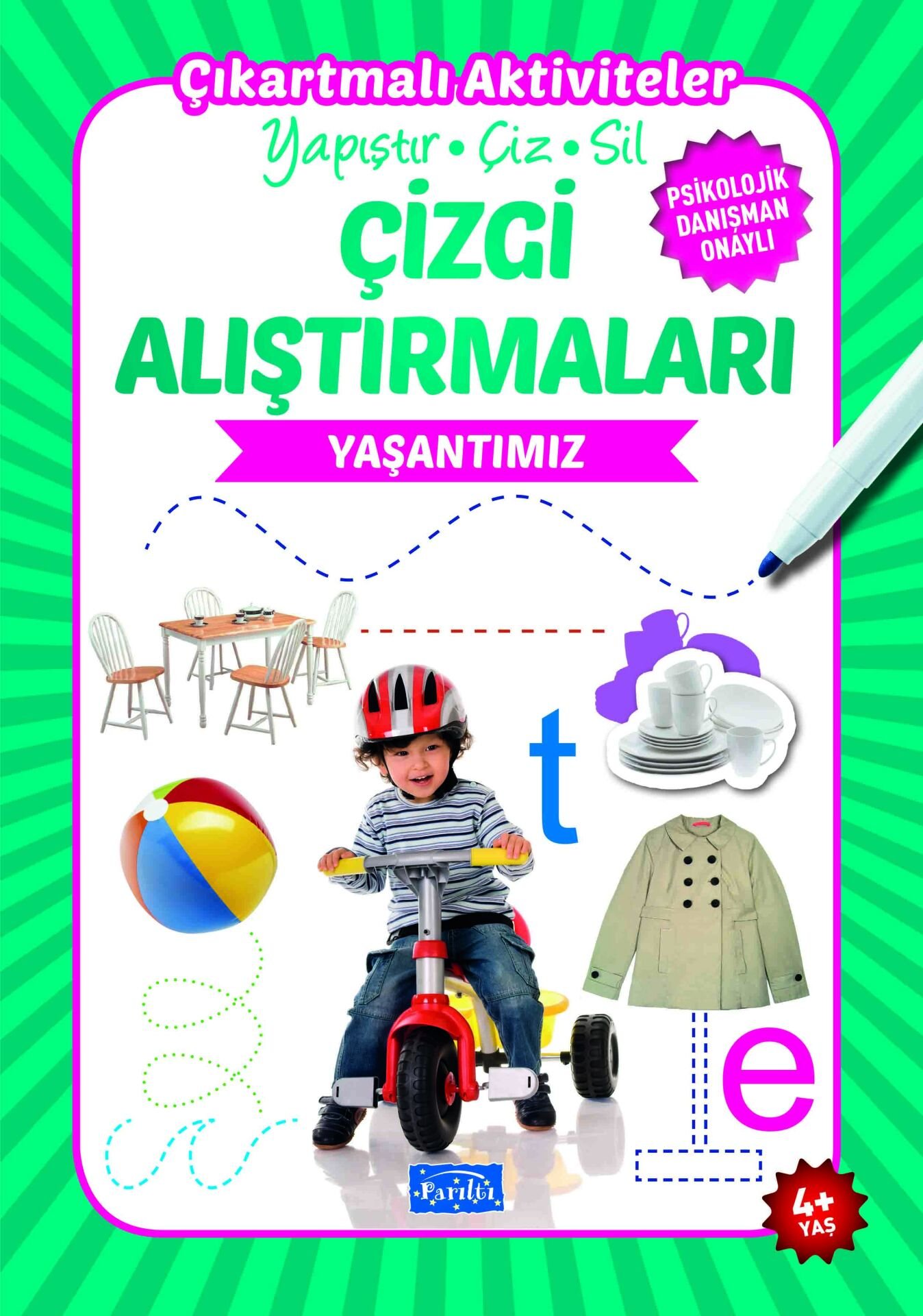 Parıltı Yayıncılık Çizgi Alıştırmaları Yaşantımız 4+Yaş