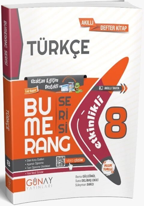 Günay Yayınları 8.Sınıf Bumerang Etkinlikli Türkçe 2026