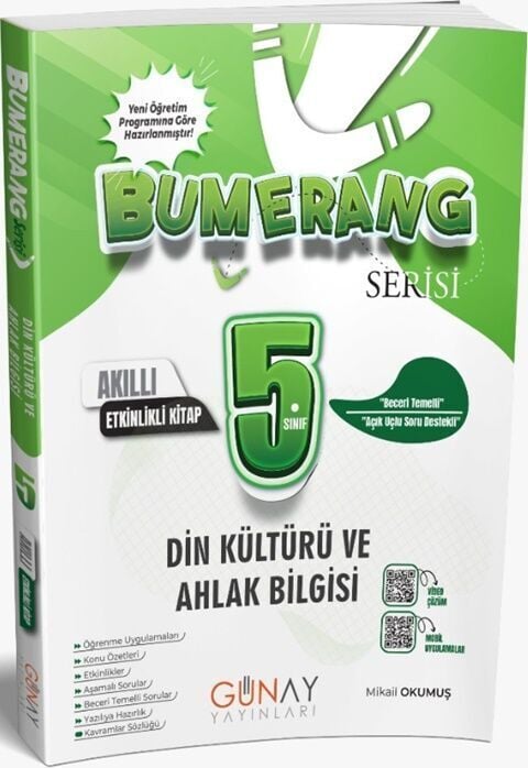 Günay Yayınları 5.Sınıf Bumerang Etkinlikli Din Kültürü Ve Ahlak Bilgisi 2026