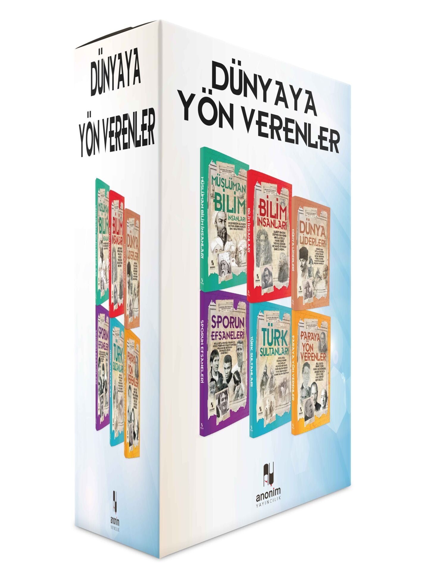 Anonim Yayıncılık Dünyaya Yön Verenler Seti  6 Kitap Takım Kitap