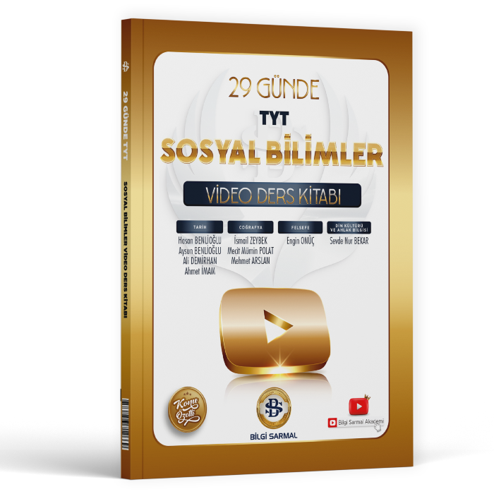 2027 Bilgi Sarmal Yayınları 29 Günde Tyt Sosyal Bilimler Video Ders Kitabı