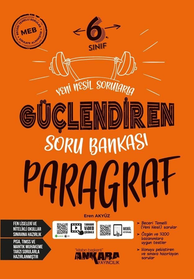 2026 Ankara Yayıncılık 6. Sınıf Güçlendiren Paragraf Soru Bankası