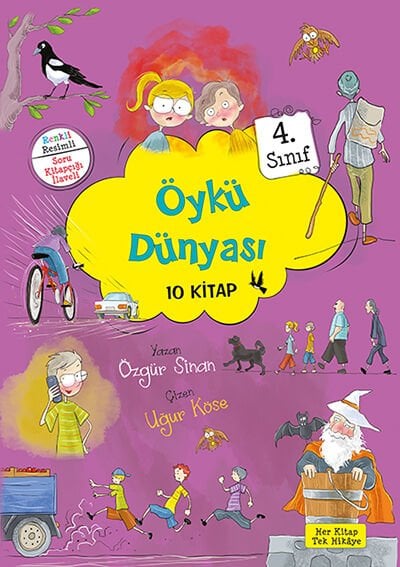 Yuva Yayınları 4.Sınıf Öykü Dünyası Kutulu Set + Soru Kitapçığı 64 Sayfa 10 Kitap
