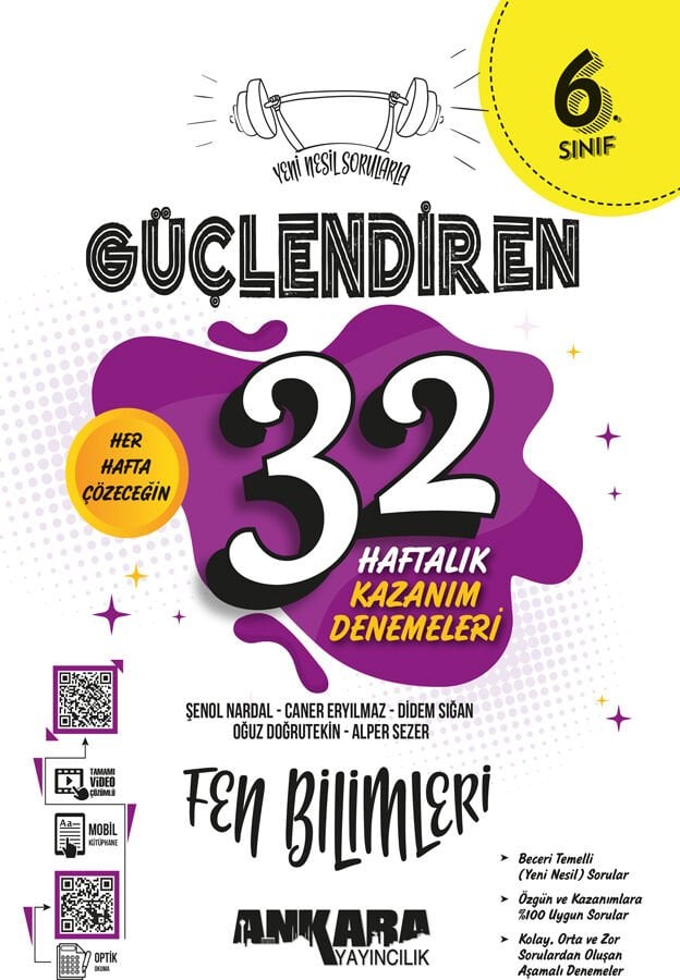 Ankara Yayıncılık 6.Sınıf 32 Haftalık Güçlendiren Fen Bilimleri Kazanım Denemeleri 2026