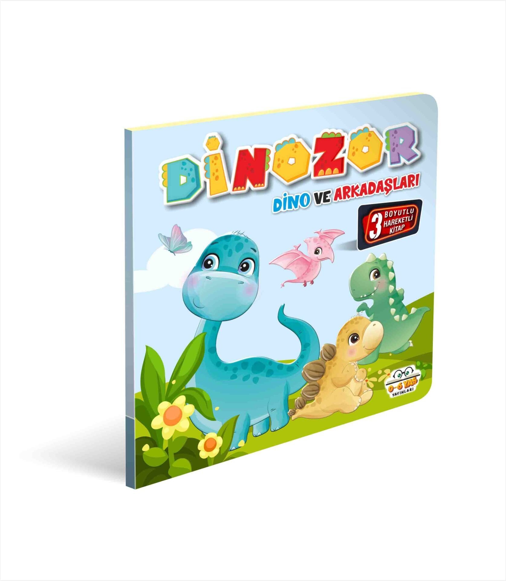 0-6 Yaş Yayınları Hareketli Kitaplar  Dinozor Dino Ve Arkadaşları
