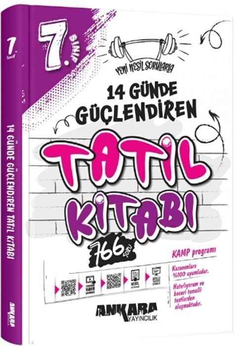 Ankara Yayıncılık 7.Sınıf Güçlendiren 14 Günce Tatil Kitabı 2026