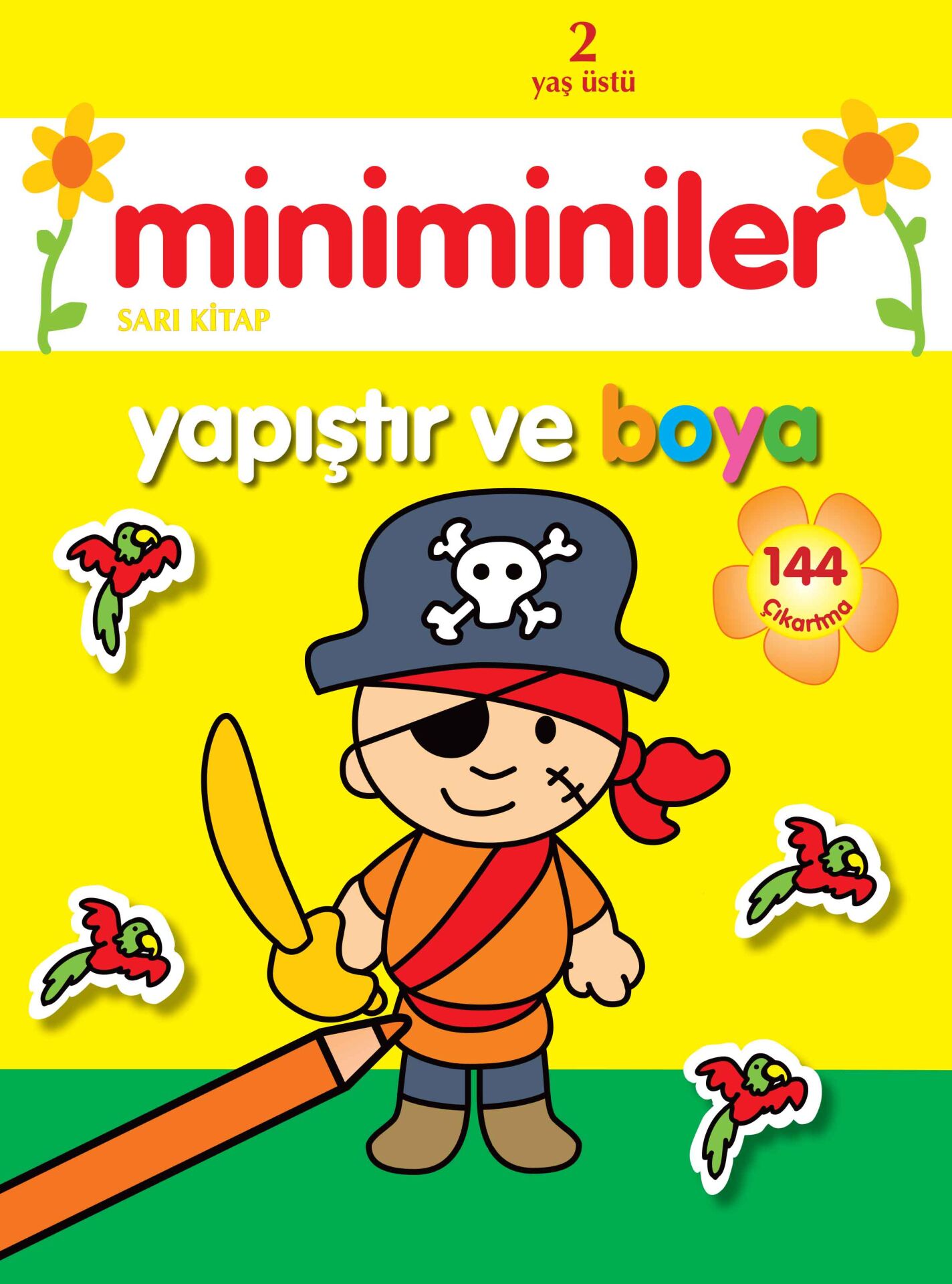 Parıltı Yayıncılık Miniminiler Yapıştır Ve Boya (Sarı Kitap)