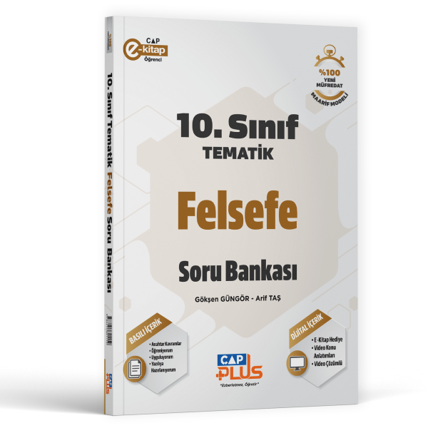2026 Çap Yayınları 10 Sınıf Tematik Felsefe Soru Bankası