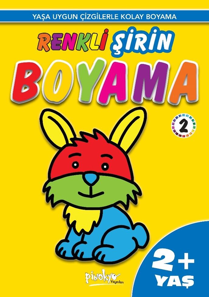 Pinokyo Yayınları Renkli Şirin Boyama 2  (2+ Yaş)