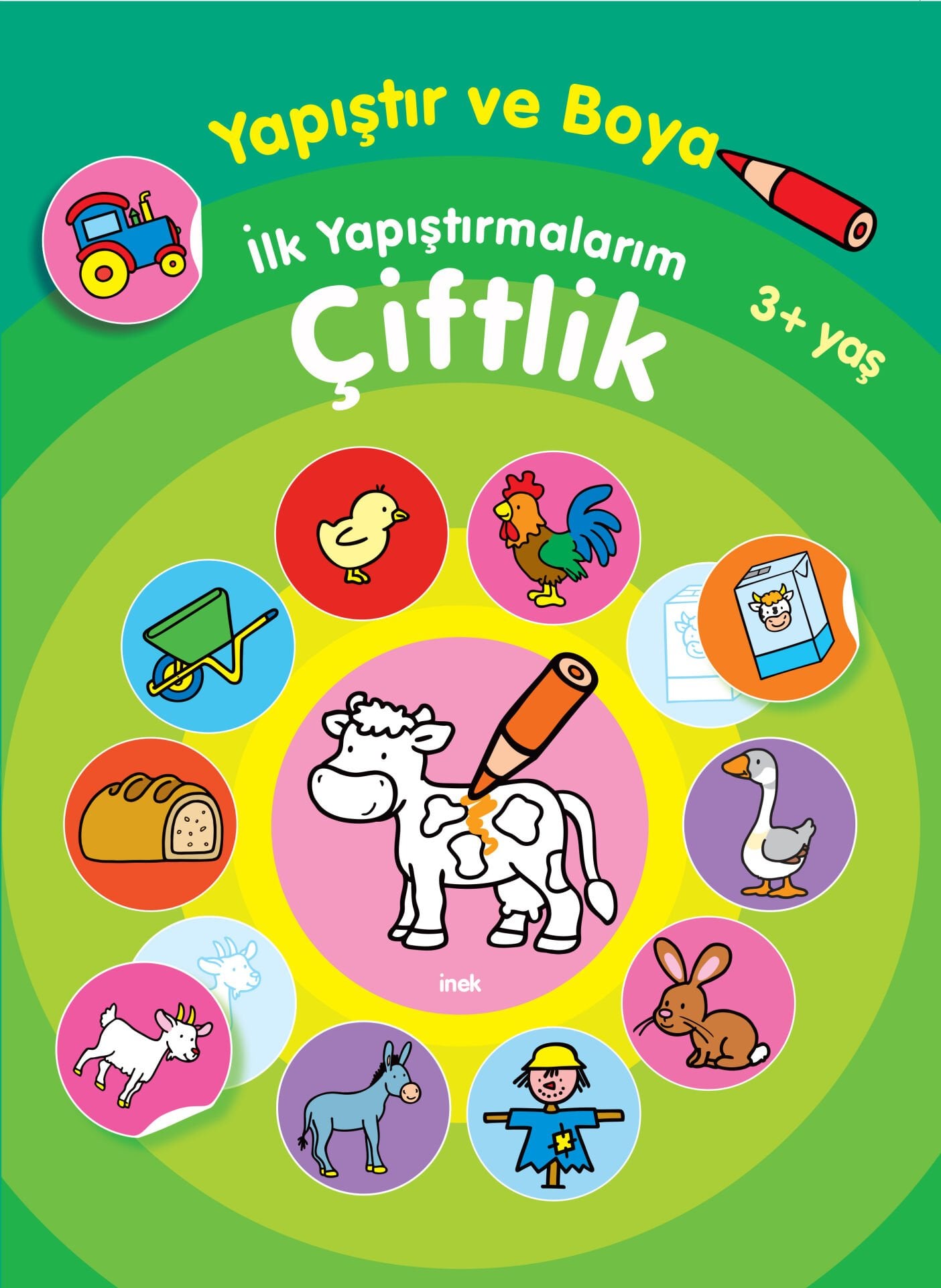 Parıltı Yayıncılık  Yapıştır Ve Boya İlk Yapıştırmalarım Çiftlik 3+ Yaş
