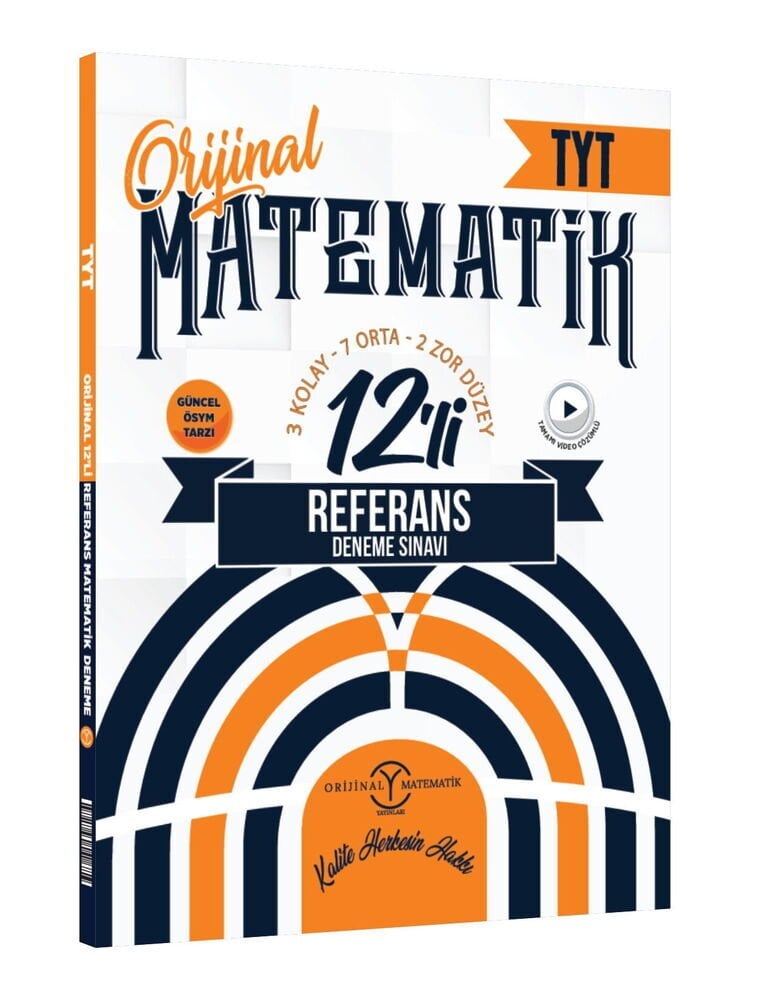 2027 Orijinal Yayınları TYT Matematik 12 li Referans Deneme Sınavı
