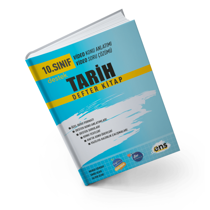 Ens Destek Yayınları 10.Sınıf Tarih Defter Kitap