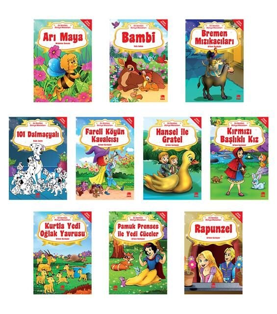 Ema Çocuk 1.Sınıf En Sevilen Dünya Masalları Büyük Boy 10 Kitap