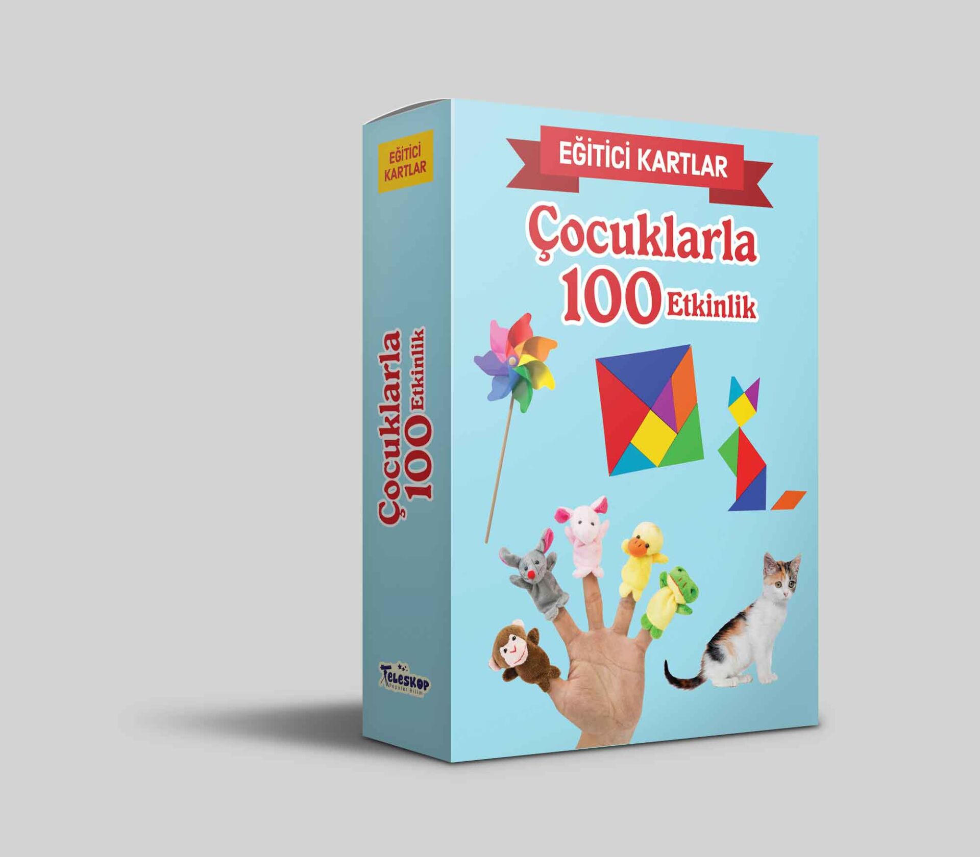 Teleskop Eğitici Kartlar Çocuklarla 100 Etkinlik