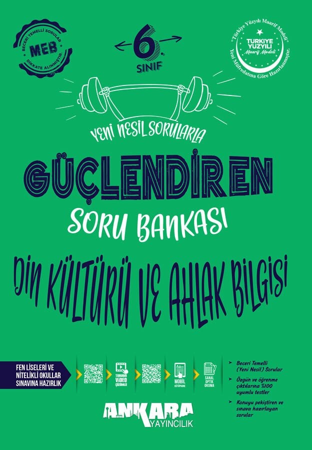 2026 Ankara Yayıncılık 6. Sınıf Güçlendiren Din Kültürü ve Ahlak Bilgisi Soru Bankası
