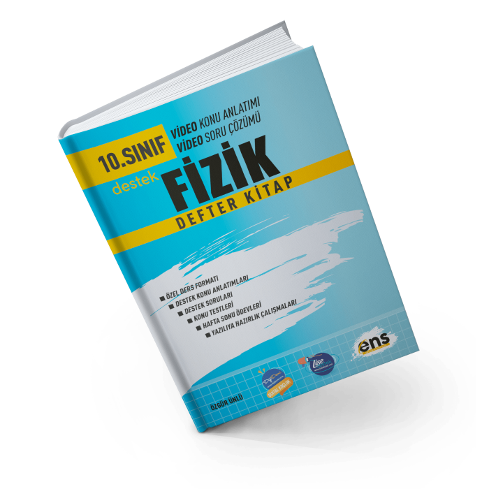 Ens Destek Yayınları 10.Sınıf Fizik Defter Kitap