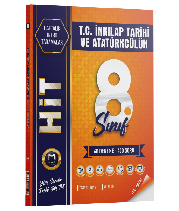 2026 Mozaik Yayınları 8.Sınıf İnkılap Tarihi Ve Atatürkçülük 40 Lı Hit Deneme