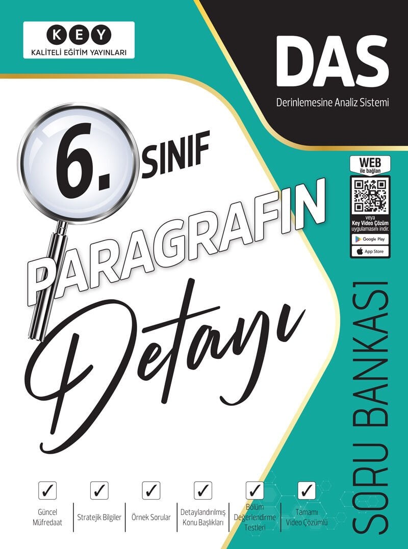 Key Yayınları 6.Sınıf Paragrafın Detayı Soru Bankası