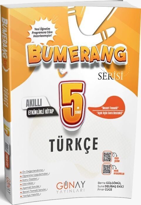 Günay Yayınları 5.Sınıf Bumerang Etkinlikli Türkçe Yeni 2026