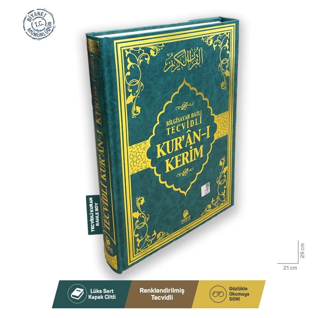 Merve Yayınları Rahle Boy Tecvidli Kuran-ı Kerim 3 Renk
