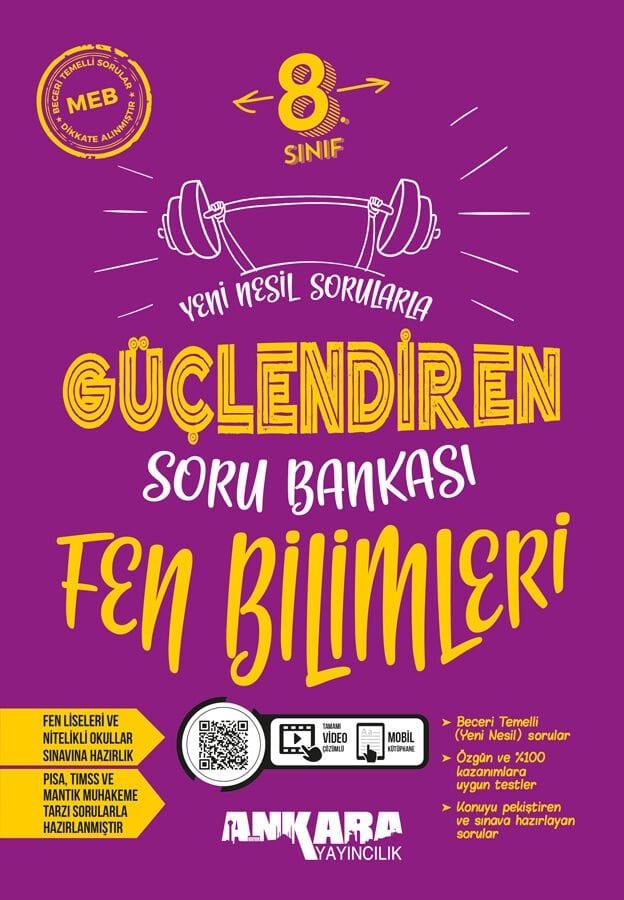 2027 Ankara Yayıncılık 8. Sınıf Güçlendiren Fen Bilimleri Soru Bankası