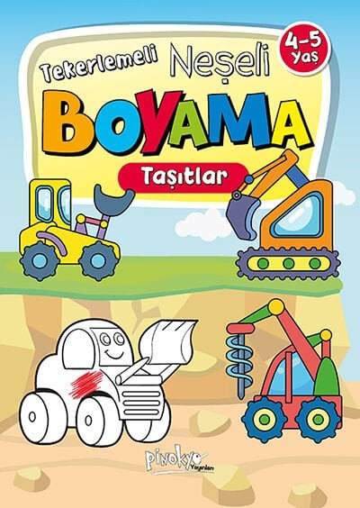 Pinokyo Yayınları Neşeli Boyama Taşıtlar 4-5 Yaş