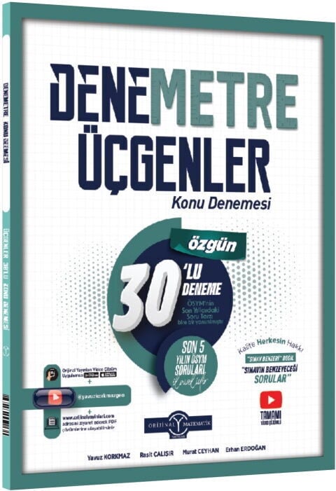2027 Orijinal Yayınları TYT Üçgenler Denemetre 30 lu Konu Denemesi