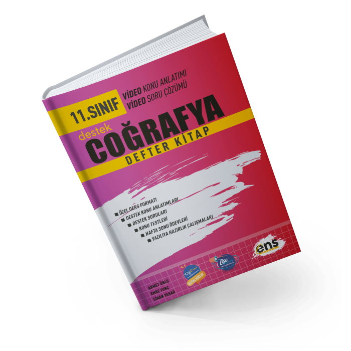 Ens Destek Yayınları 11.Sınıf Coğrafya Defter Kitap
