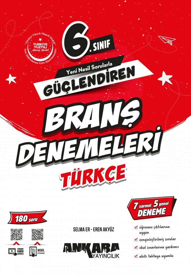 2026 Ankara Yayınları 6.Sınıf Güçlendiren Türkçe Branş Denemeleri