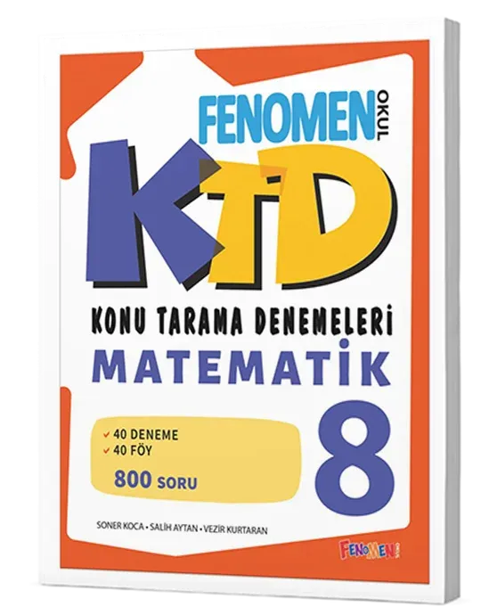 Fenomen Yayıncılık 8.Sınıf Matematik KTD Konu Tarama Denemeleri