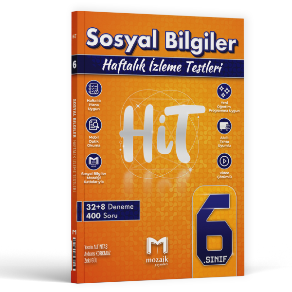 2026 Mozaik Yayınları 6.Sınıf Sosyal Bilgiler Hit 40'Lı Denemeler