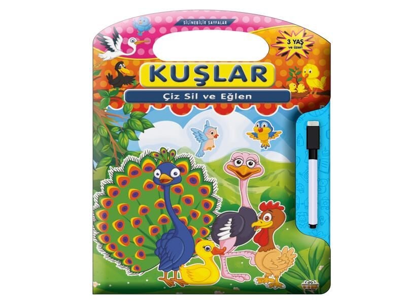 0-6 Yaş Yayınları Çiz Sil Eğlen Kuşlar
