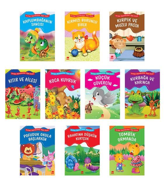Ema Kitap 1.Sınıf Sevimli Hayvancıklar Öykü Dizisi B.Boy (10 Kitap)