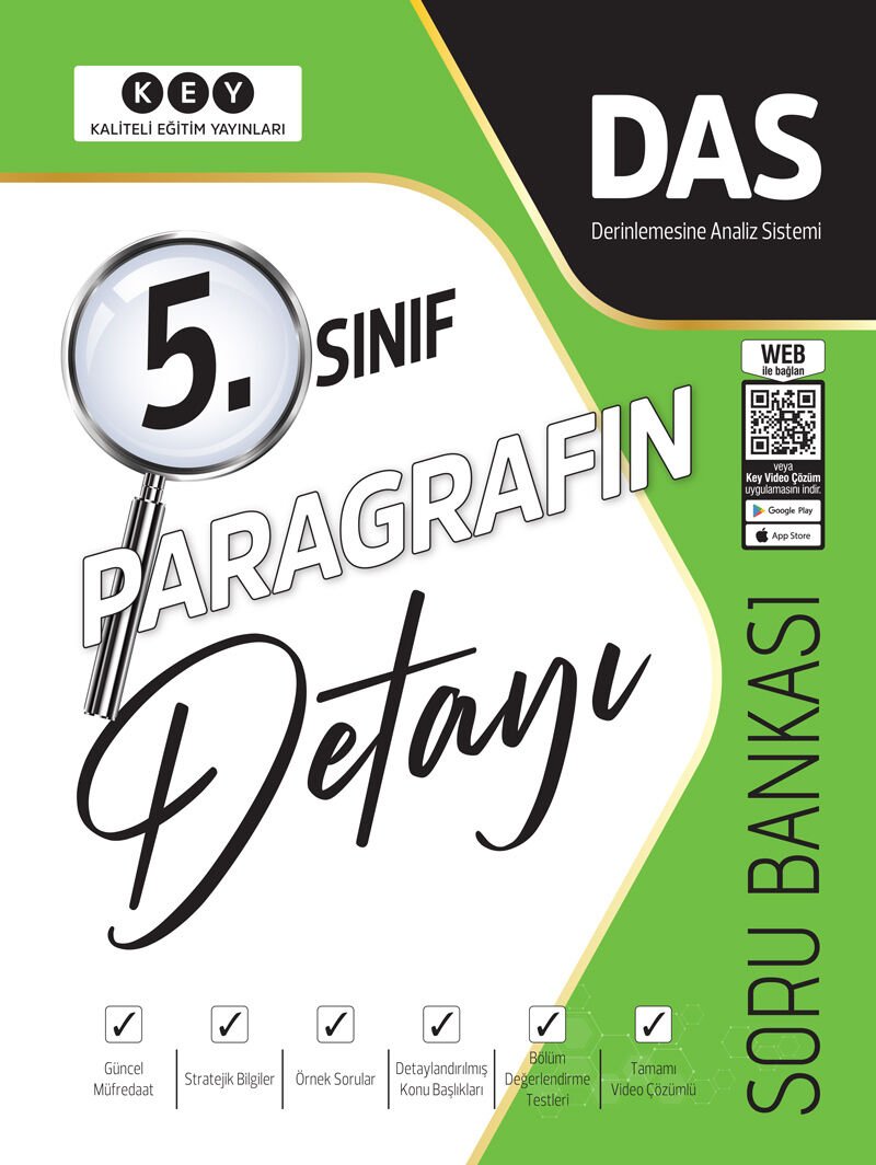Key Yayınları 5.Sınıf Paragrafın Detayı Soru Bankası
